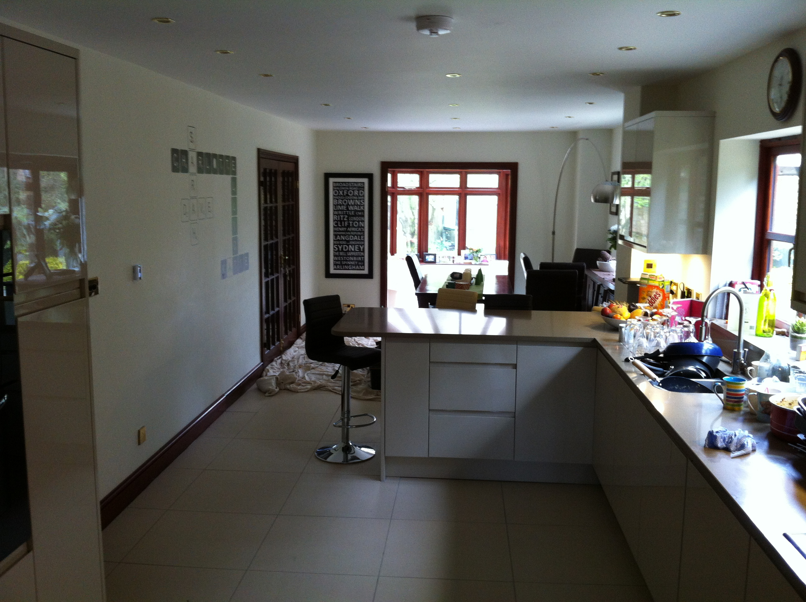 Final phase - open plan kitchen/diner