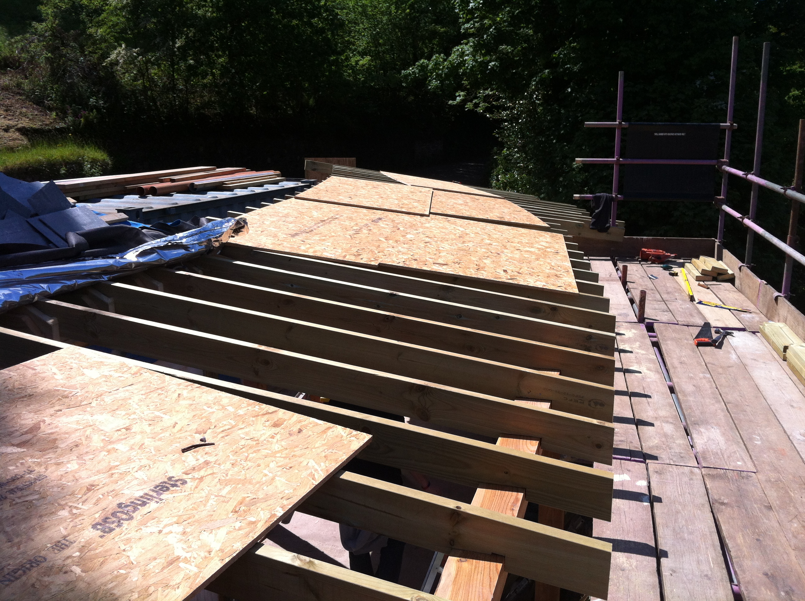 Roofing work