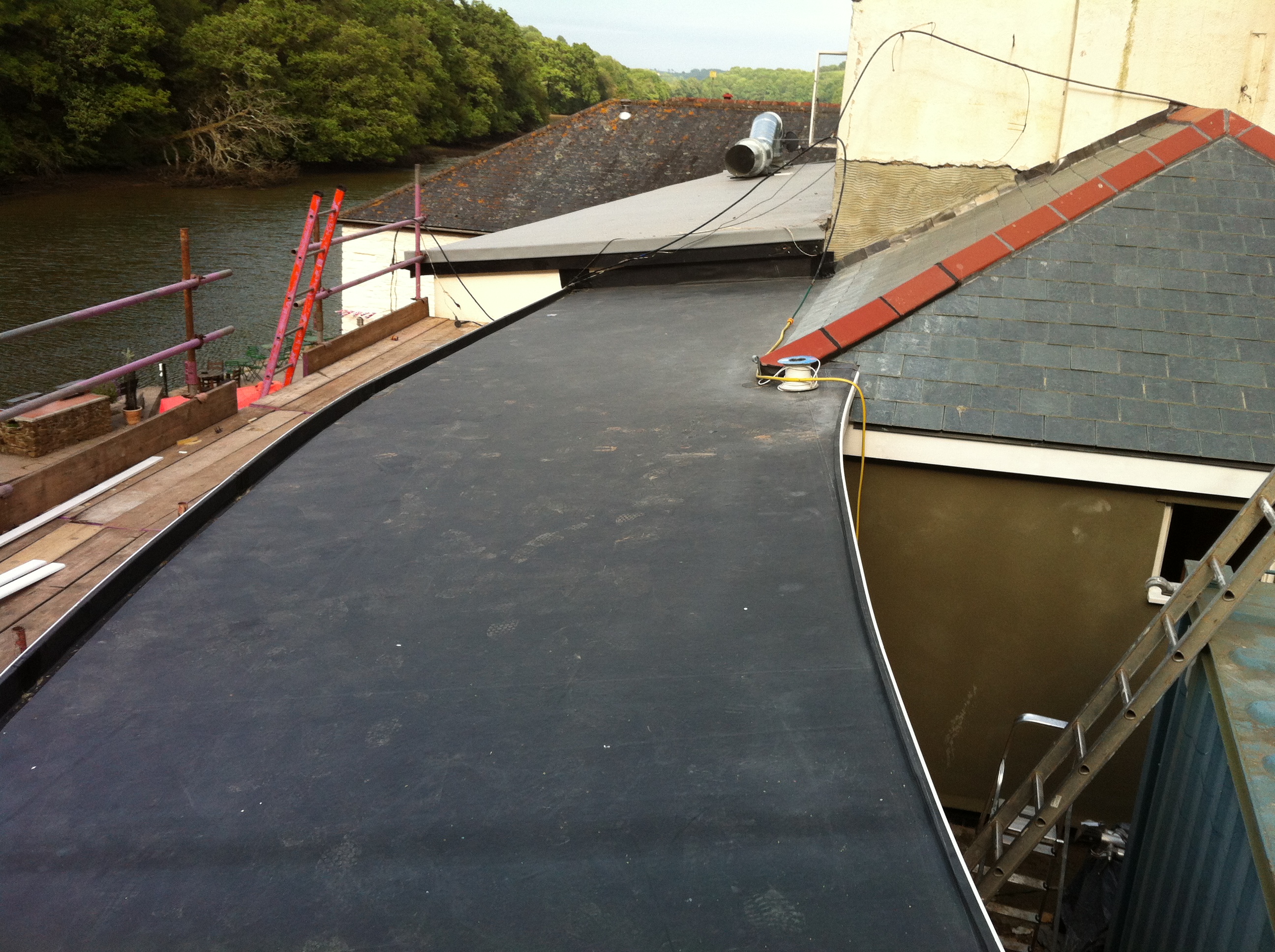 Roofing work