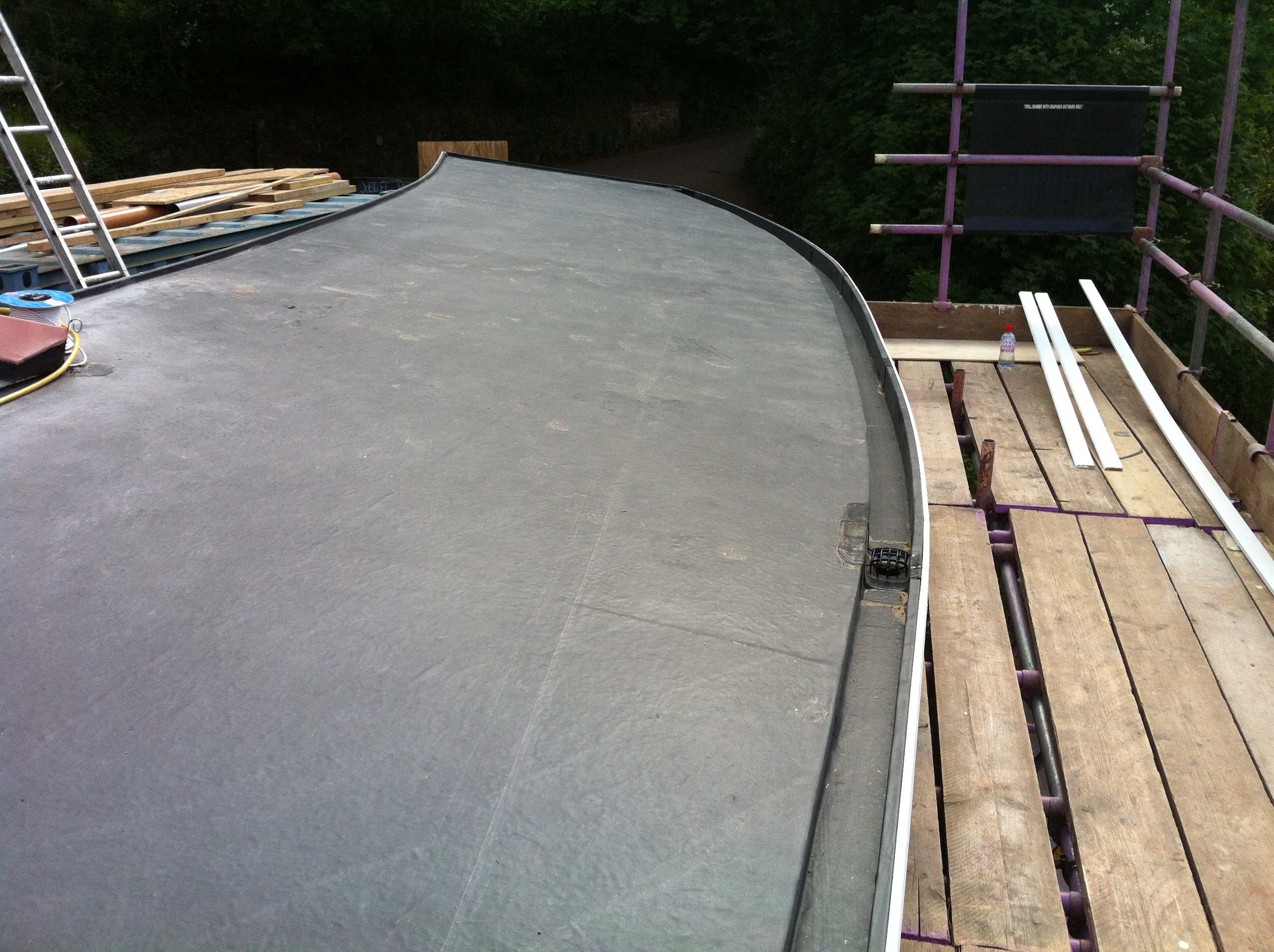 Roofing work