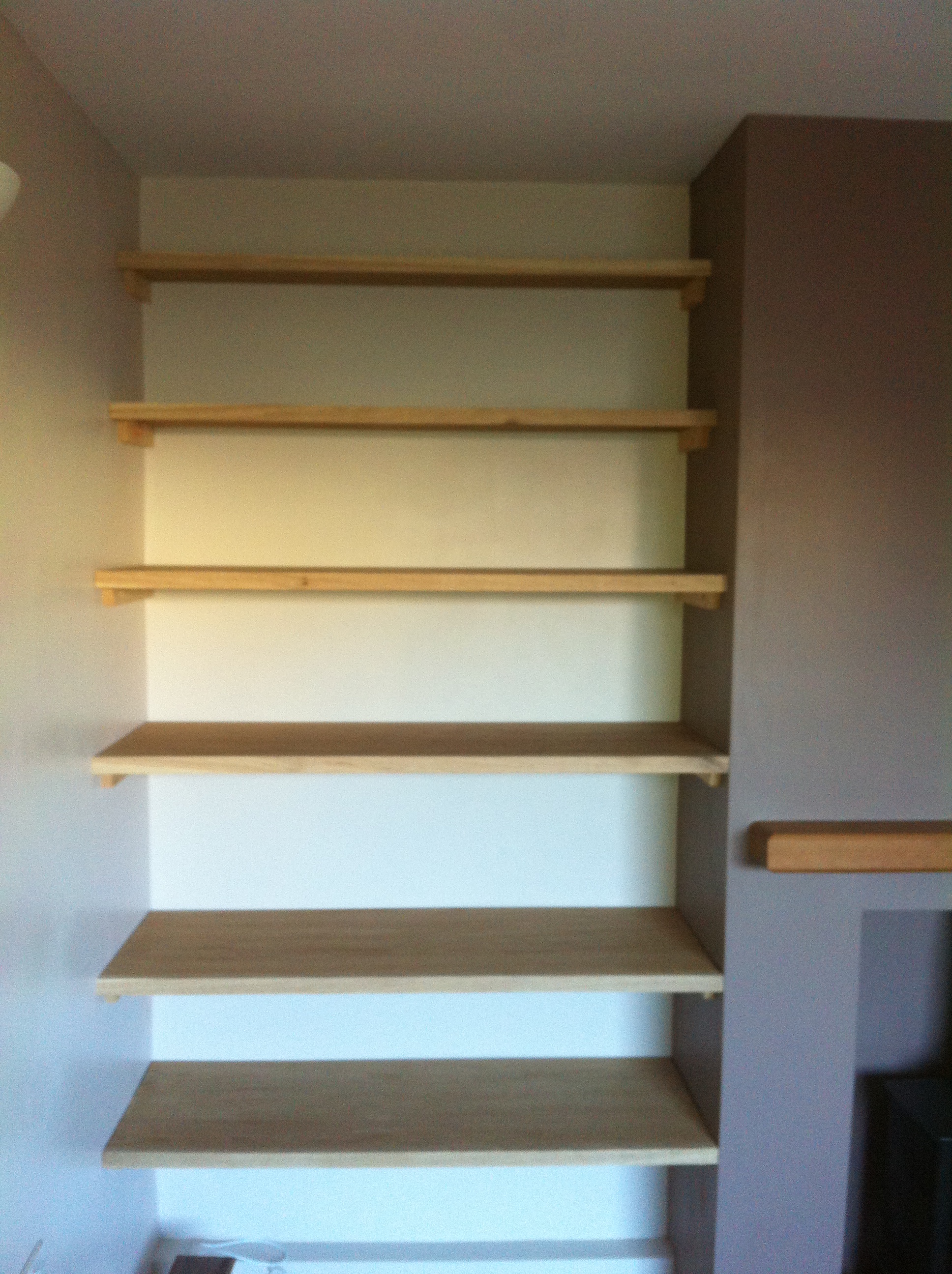 recess shelves